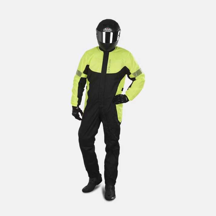 Combinezon de ploaie Alpinestars Hurricane XL Negru/Galben fluo