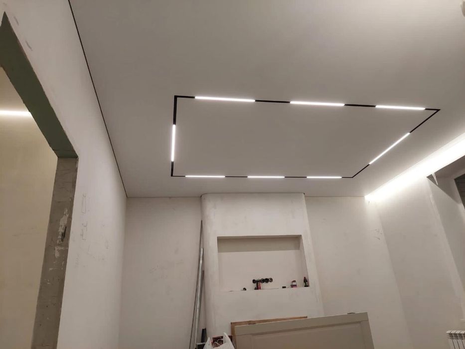 Натяжные потолки по  1000 за кв