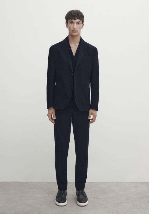 Costum Massimo Dutti, bleumarin