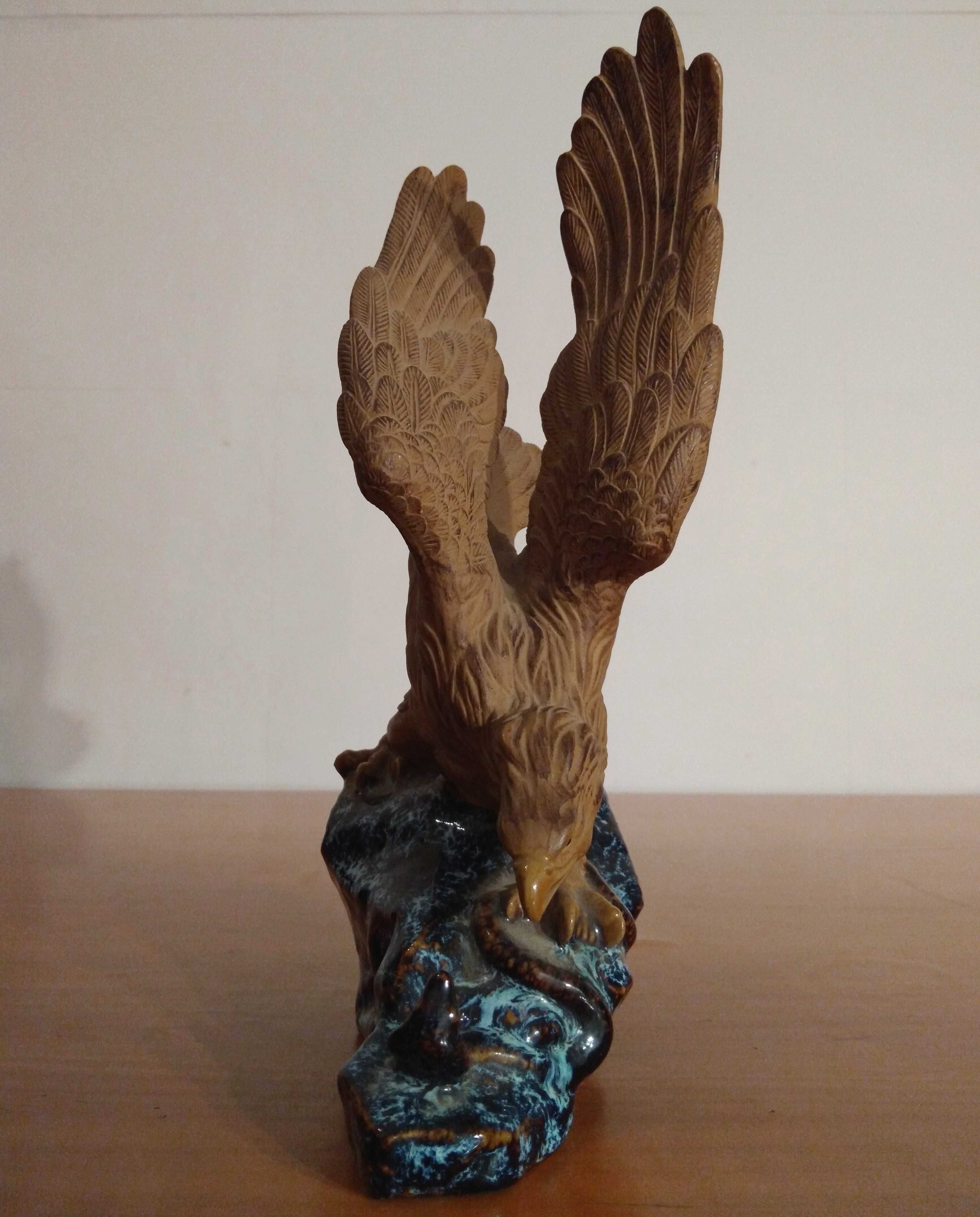 Statueta asiatica Feng shui pt Stabilitate| Vulturul si Sarpele| veche