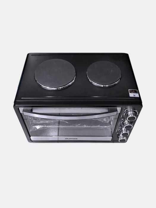 Электродуховка 45 литров от DUMAS с двумя конфорками.