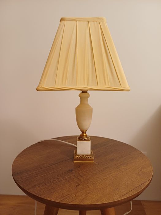 Accesoriu decor lumina vintage colectie marmura bronz Franța 1950