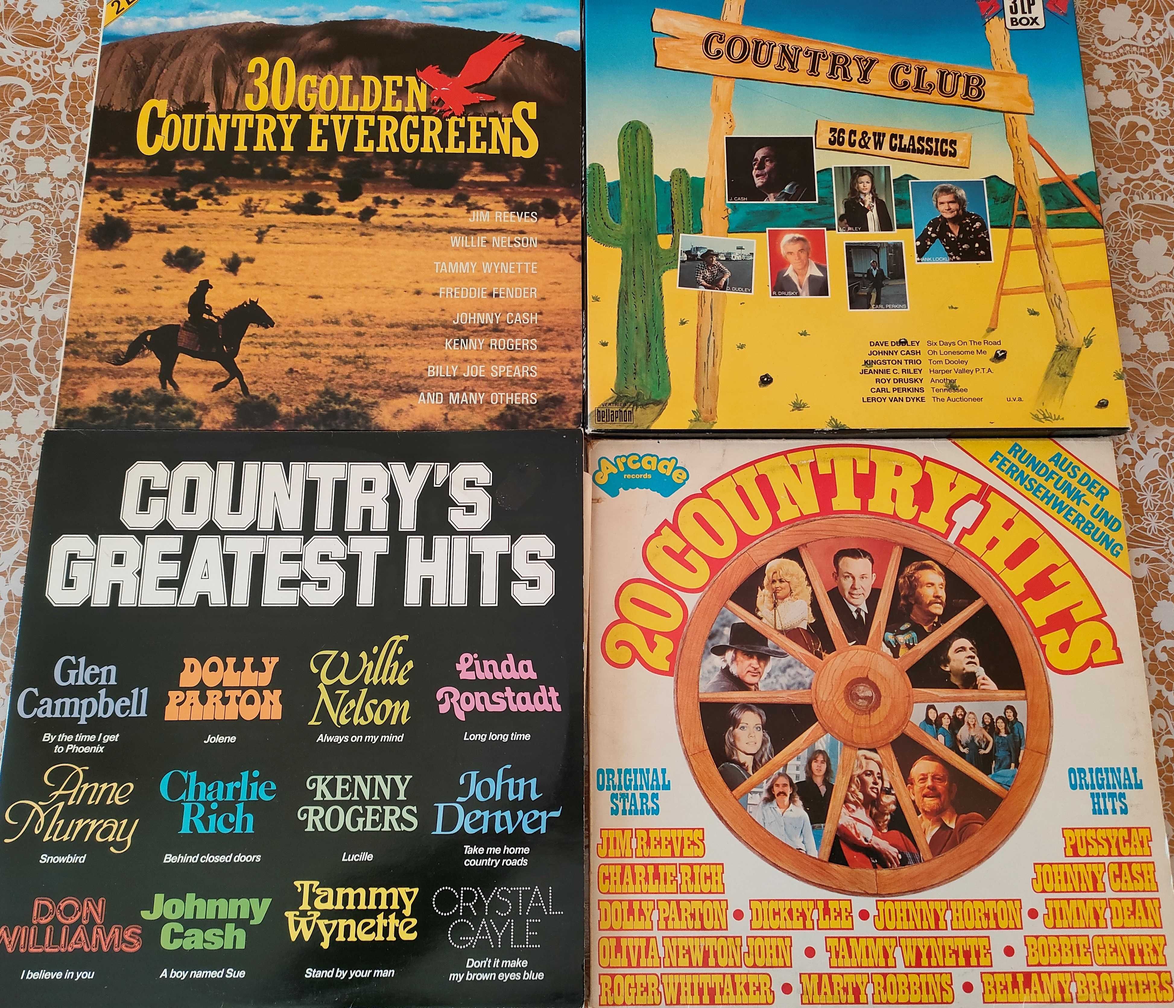 Vinil/vinyl - Country- Jim Reeves,Dave Dudley,George Hamilton,Selectii