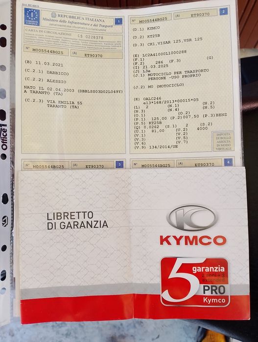 Продава Kymco Visar 125 i 2021г.Четиритактов.