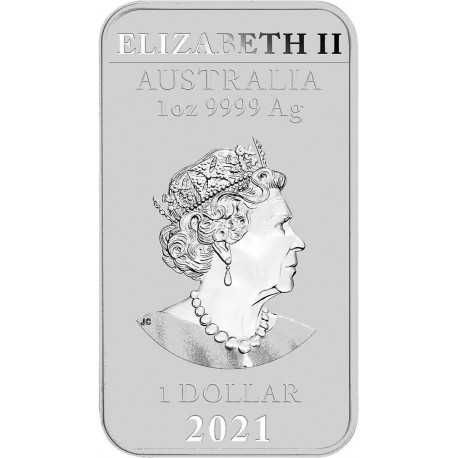 1 oz Сребърно кюлче "Дракон" 2021