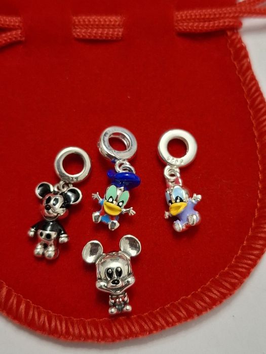 Pandantiv argint nou Daisy,Duck și Mickey Mouse