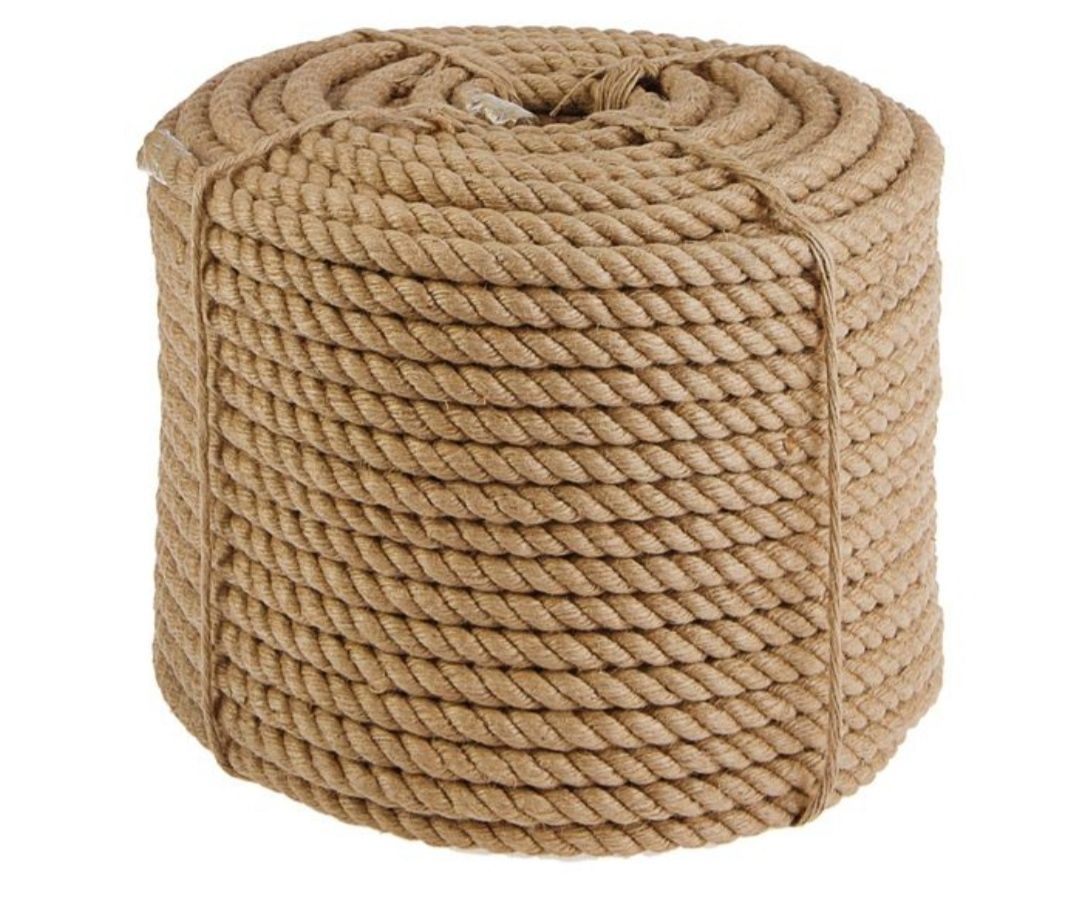 Верёвка, Канат джутовая толщина 10 мм,18мм .