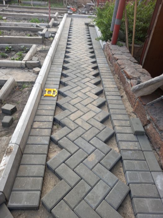 Укладка брусчатки