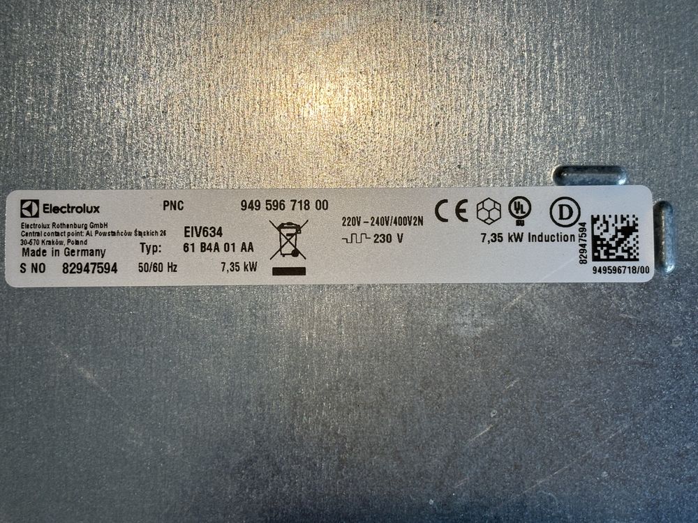 Plita Electrolux inductie