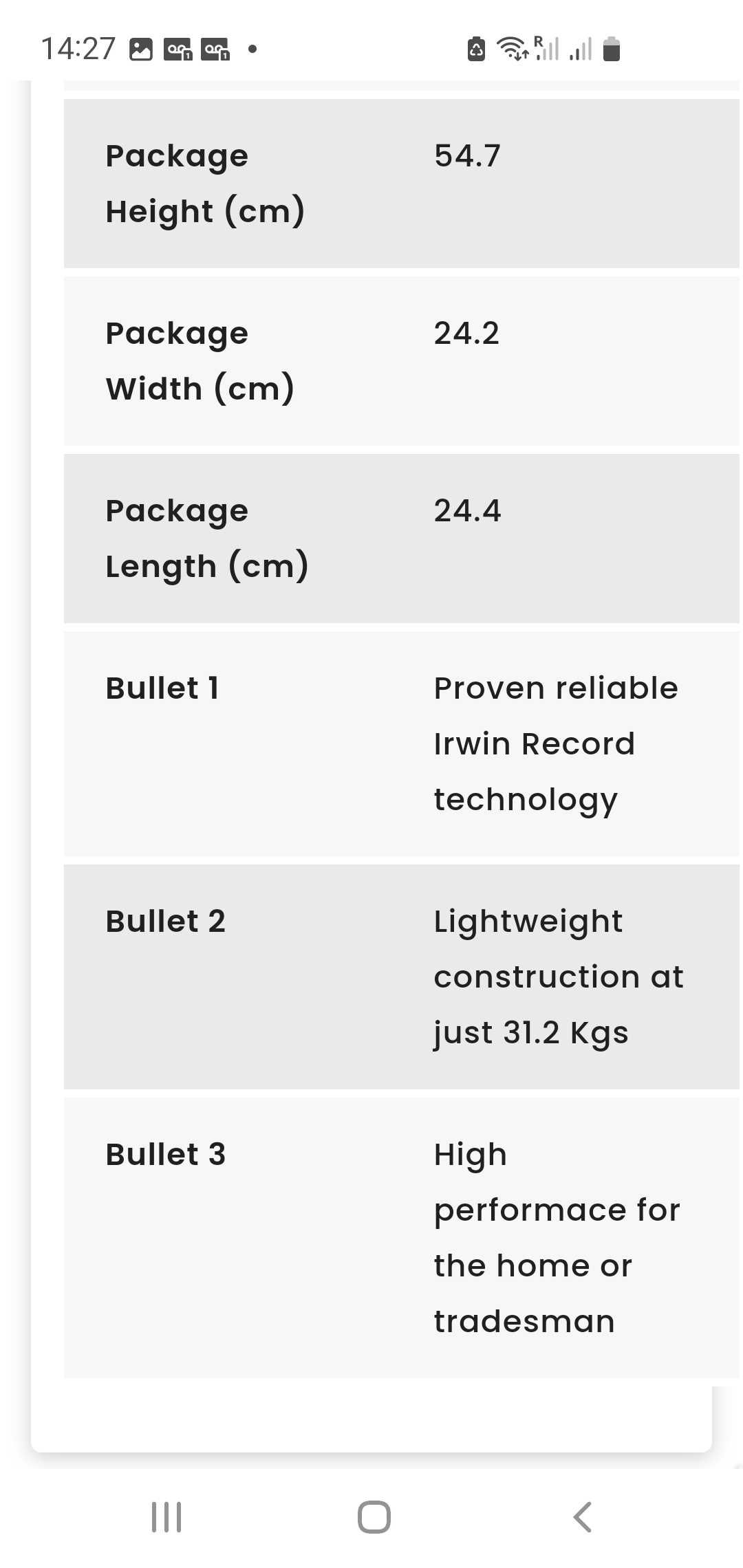 Menghina 31kg Irwin