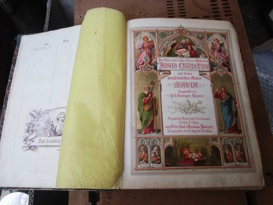 vand carte religioasa foarte veche,vintage,1873