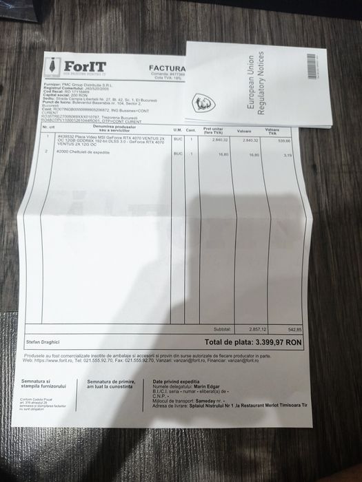 Vand MSI RTX 4070