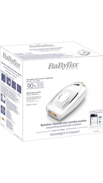 Epilator pentru epilare definitiva IPL Babyliss 200.000 impulsuri