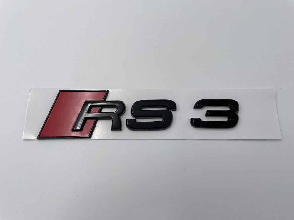 Emblema Audi Rs3 spate negru