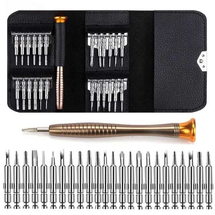 Set reparatie surubelnite 25in1 Torx Hex T3 T4 T5 T6 iPhone, Macbook