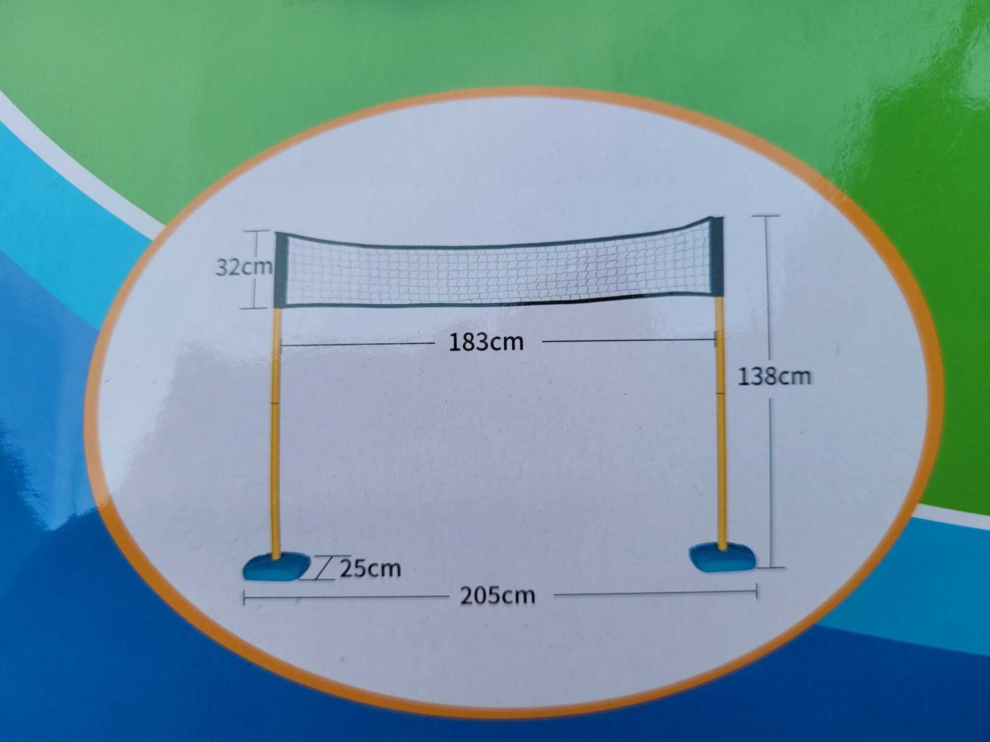 Set de joaca 3 in 1, tenis, volei, badminton, 205x183x138 cm, NOU