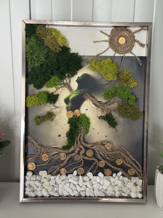 Картина за повод със скандинавски мъх