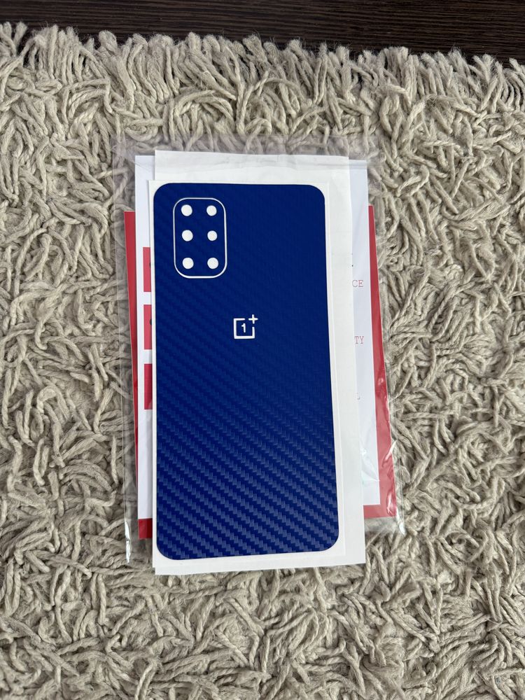 Folie spate/skin OnePlus 8T blue/albastru [poze reale