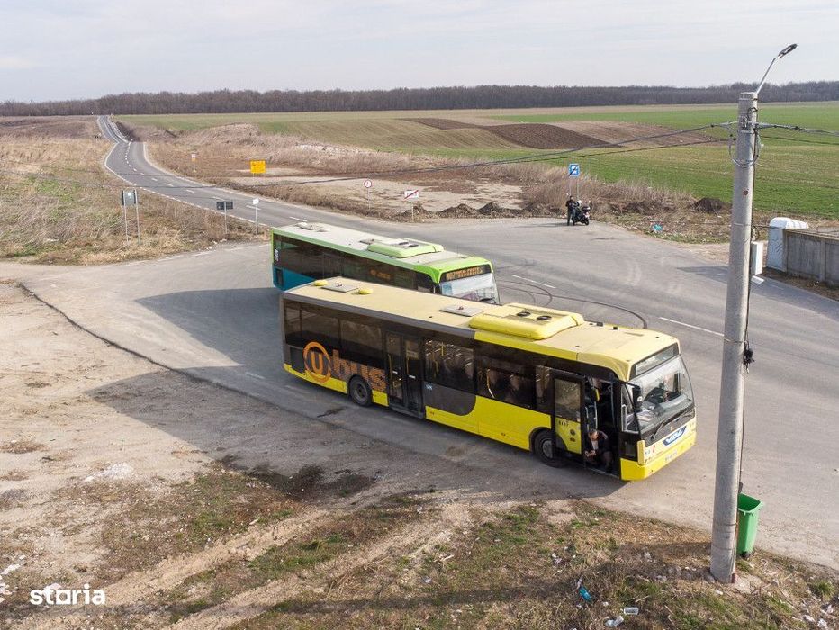 Teren intravilan la asfalt si statie autobuz Ilfov Cernica Posta