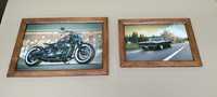 Картини Harley Davidson и Dodge charger