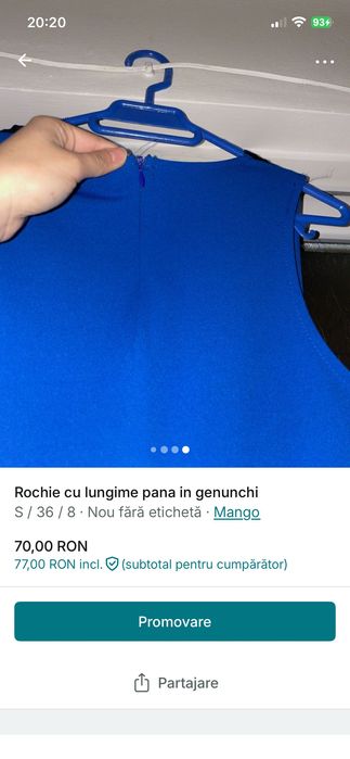 Rochie lungă până în genunchi