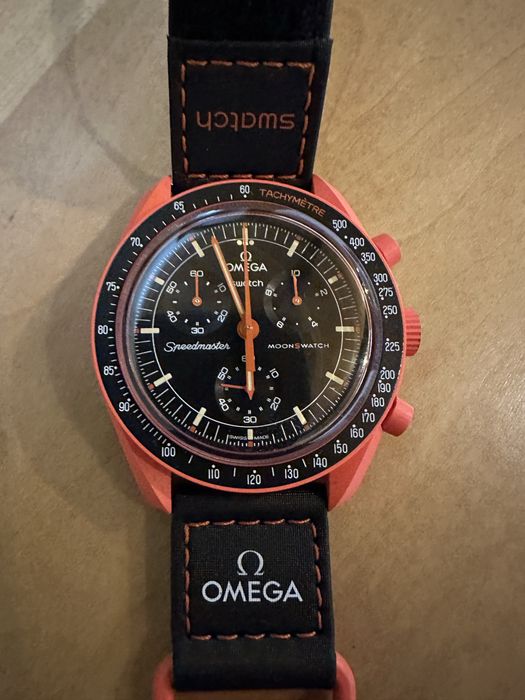 Swatch x Omega Bioceramic Moonswatch Mission On Earth Lava