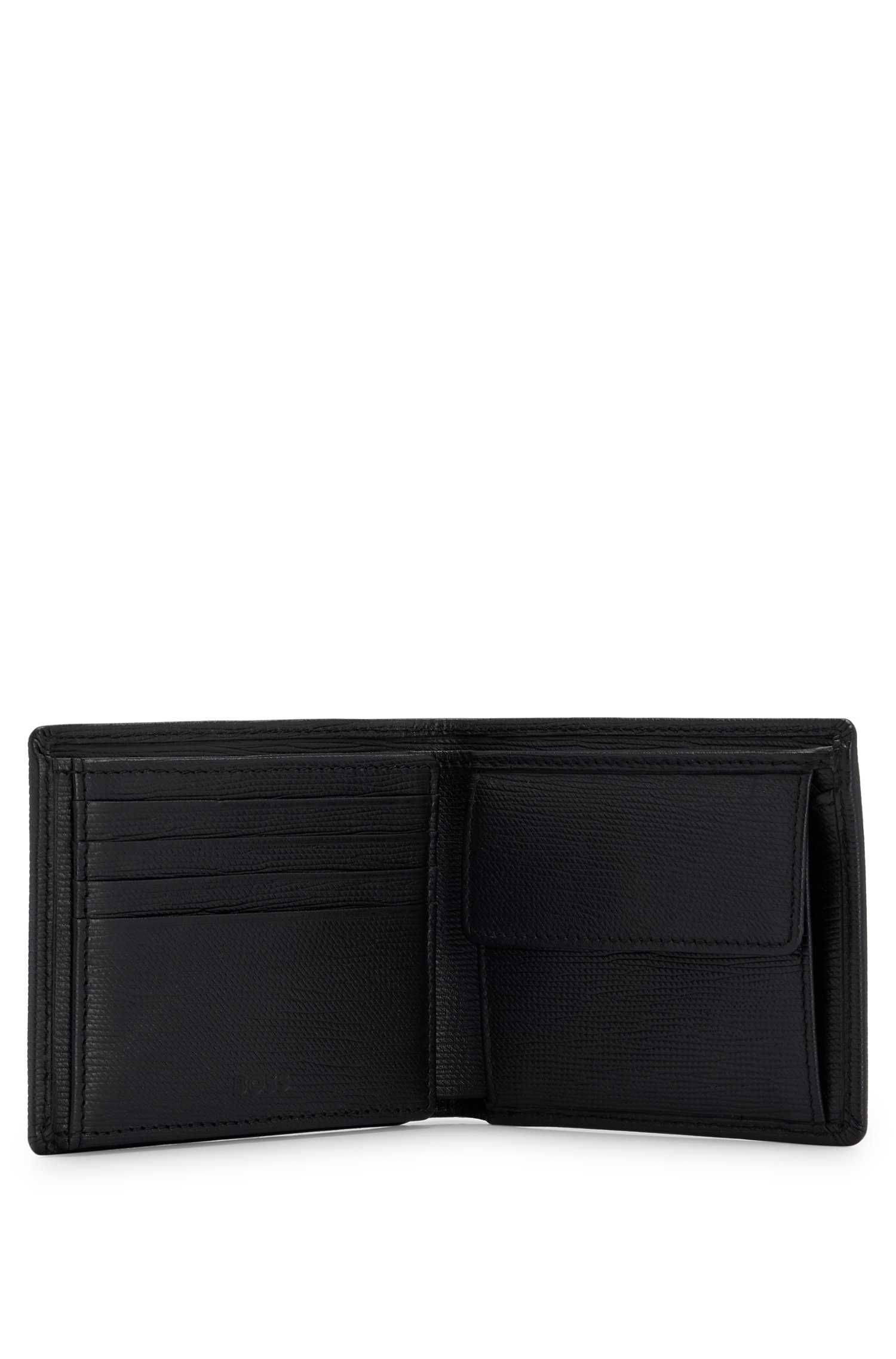 Кожаный кошелек Hugo Boss с логотипом. Оригинал