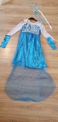 Vand rochita Elsa 7-9 ani noua