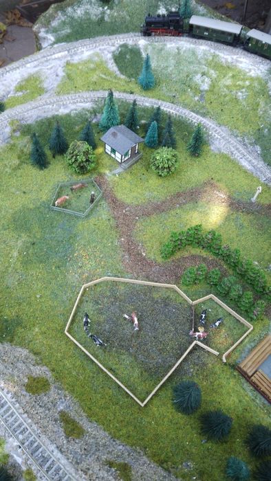 Diorama trenulet electric scara n