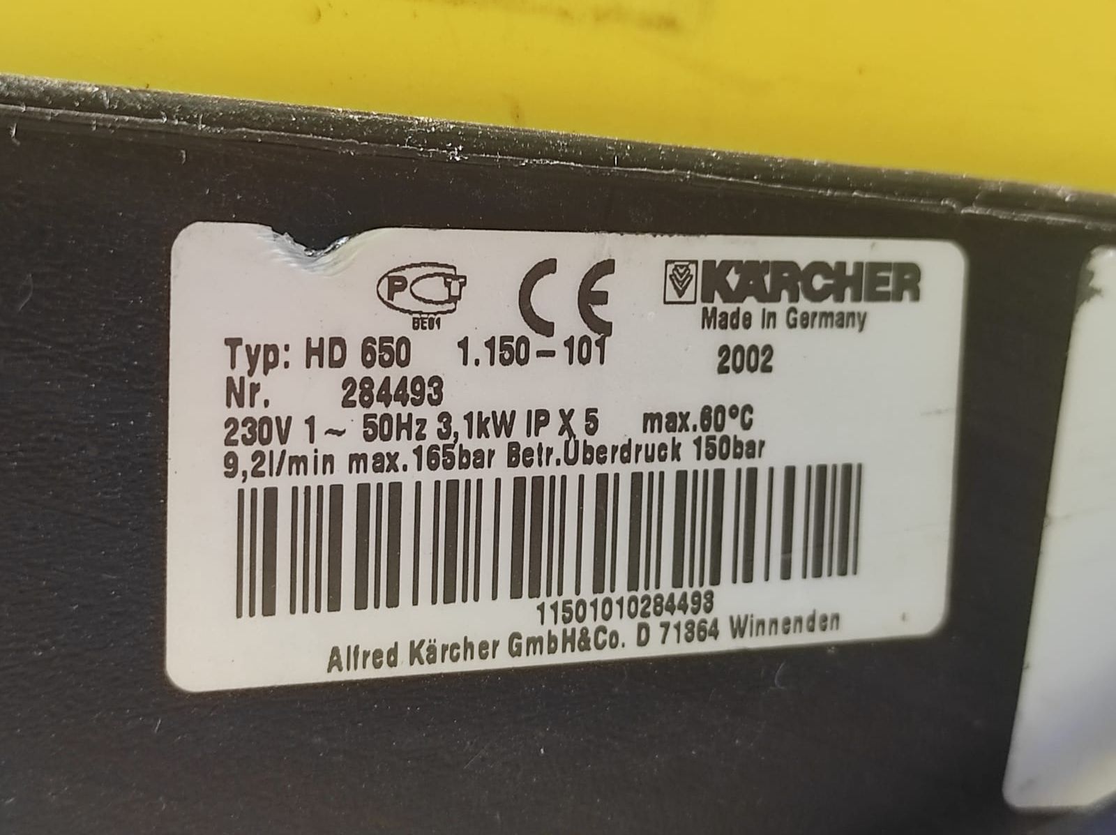 KHARCHER HD 650 , 3,1 Kw