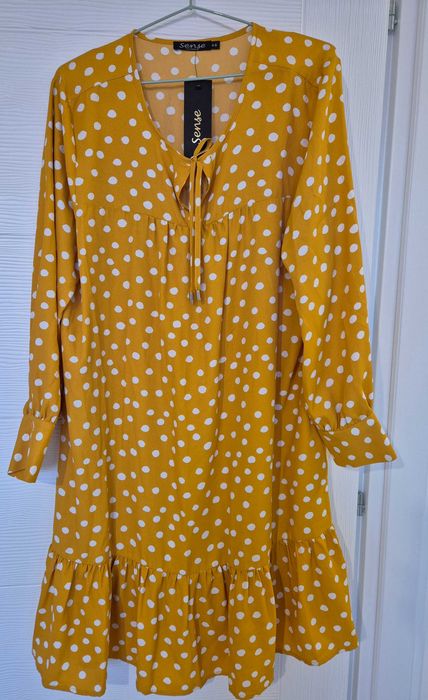 Vand rochie dama, de zi, 44, Sense Fashion, noua cu eticheta, galbena