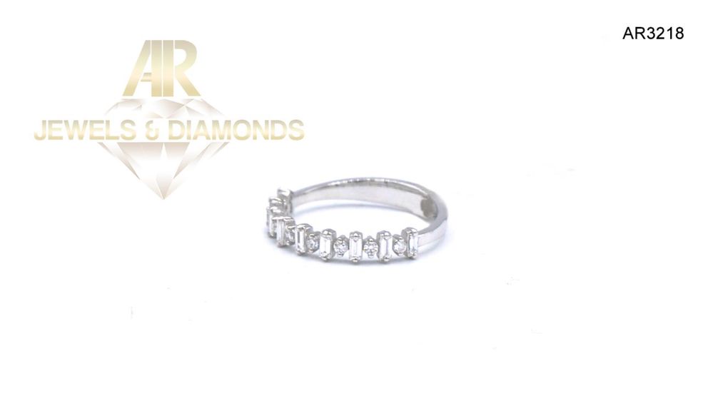 Inel Aur Alb cu Diamant model nou deosebit ARJEWELS(AR3218)