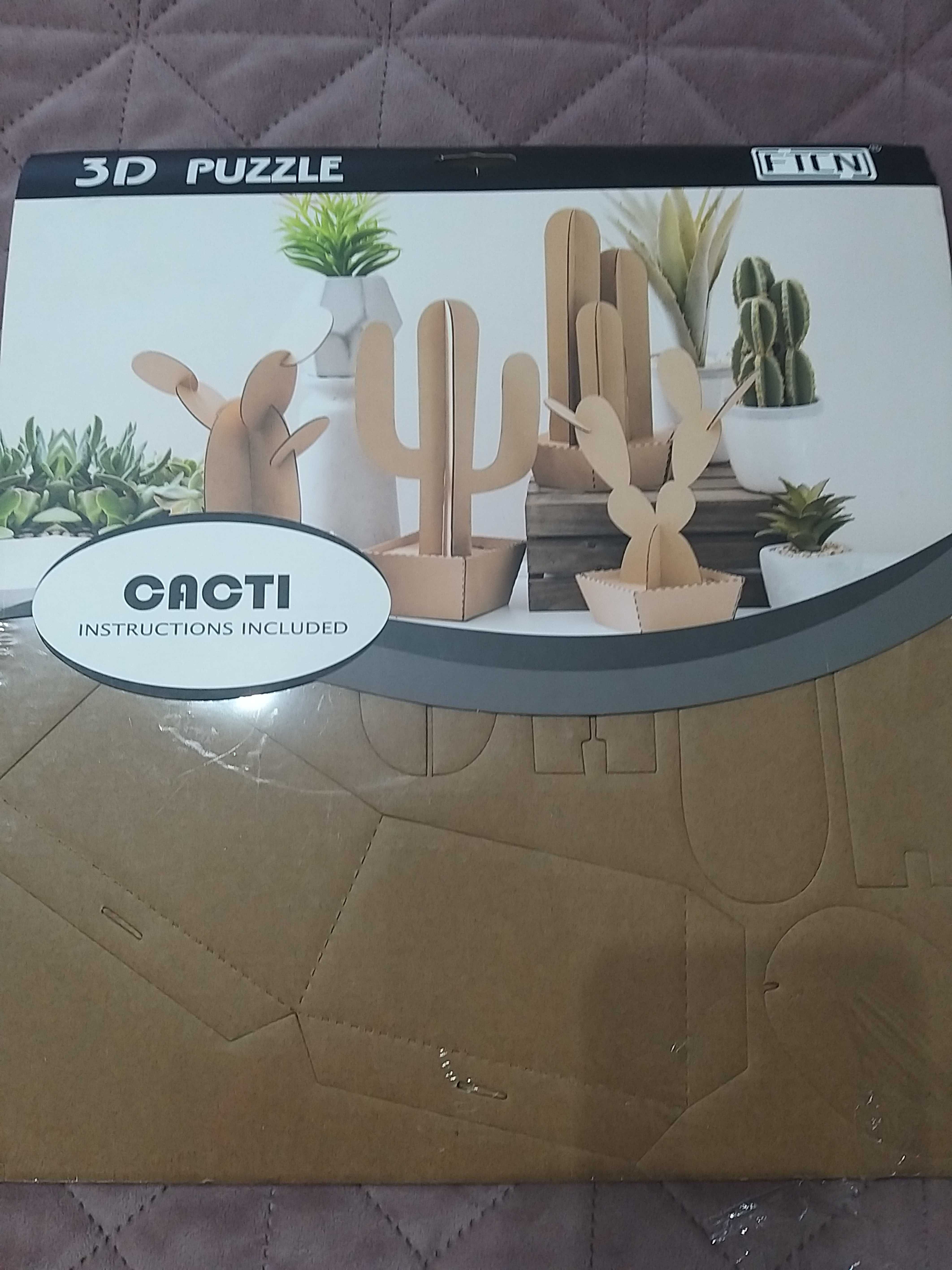 Puzzle 3D din carton