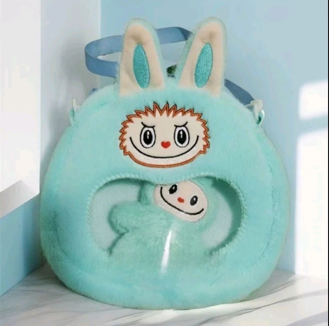 Плюшена Чанта Лабубу Labubu с подарък плюшена играчка Labubu