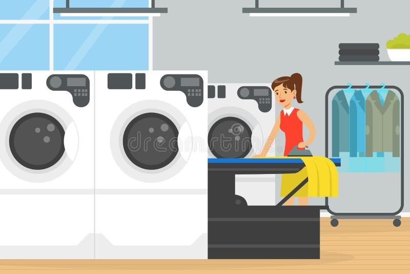 Afacere la cheie – Spalatorie haine complet echipata, zona centrala