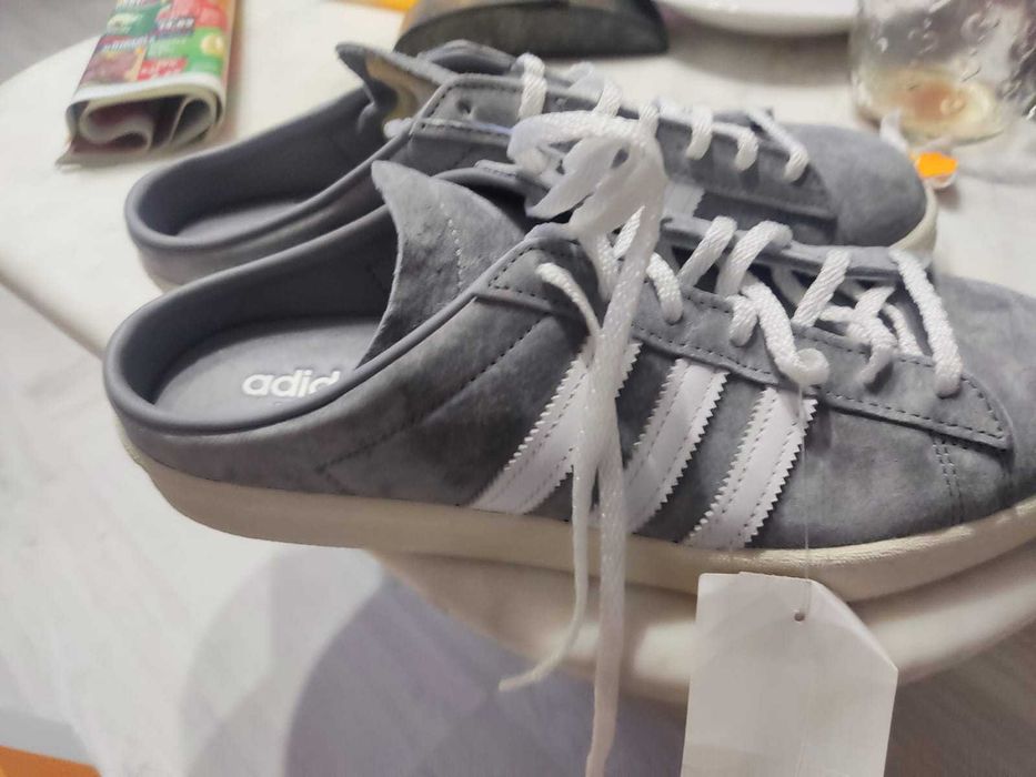 Papuci Slapi Botine Pantofi Adidas Campus 80s Mule Gri