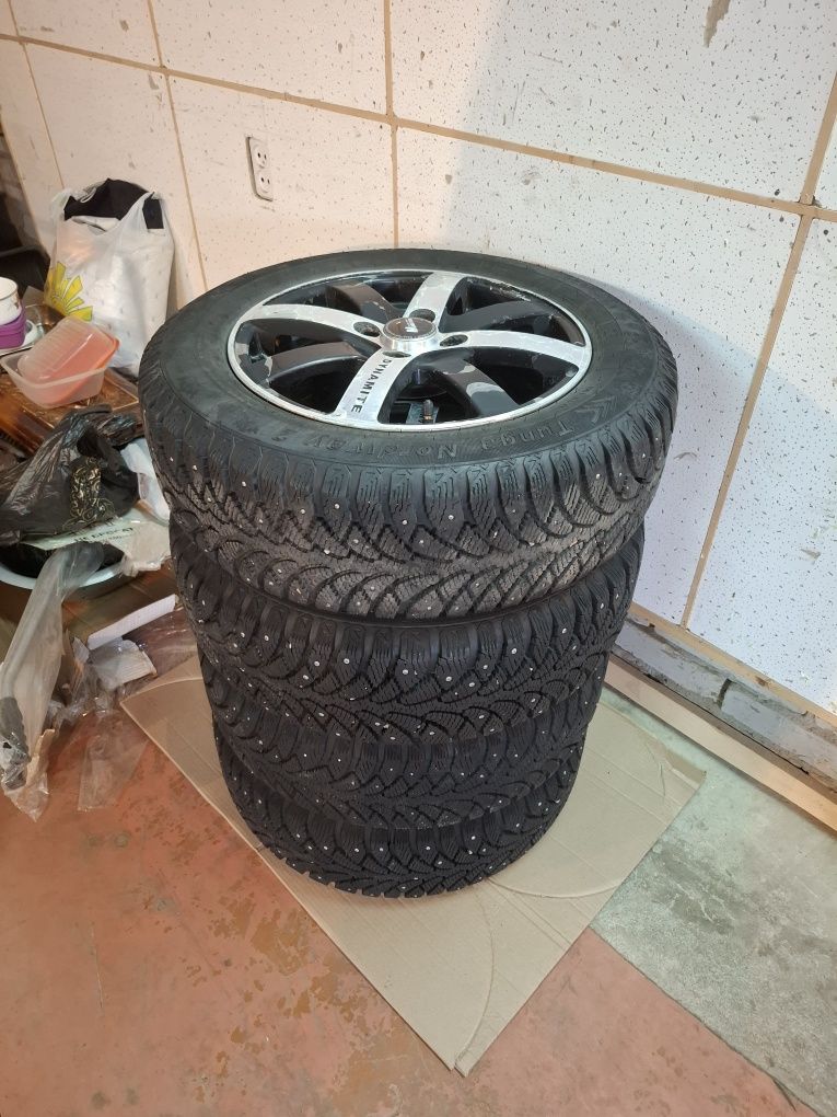 Шины R14 Зима Шипы Комплект в Сборе Диски R14 Разболтовка 4×98