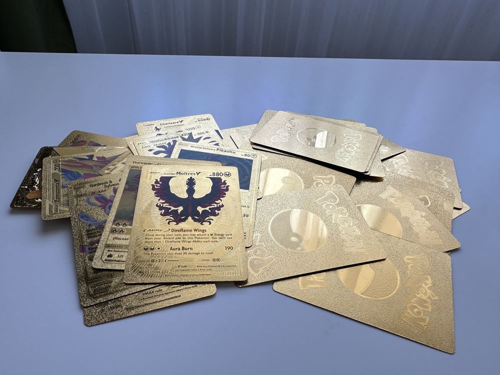 Colectie Pokemon 170buc. Gold/Silver/3D