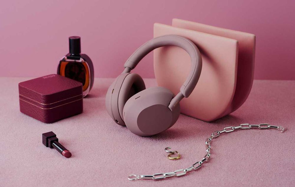 Беспроводные наушники с шумоподавлением SONY WH-1000XM5 Smoky pink