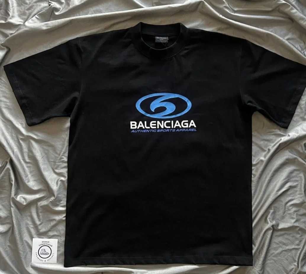 Balenciaga мъжка тениска в черно , мъжки тениски памучни