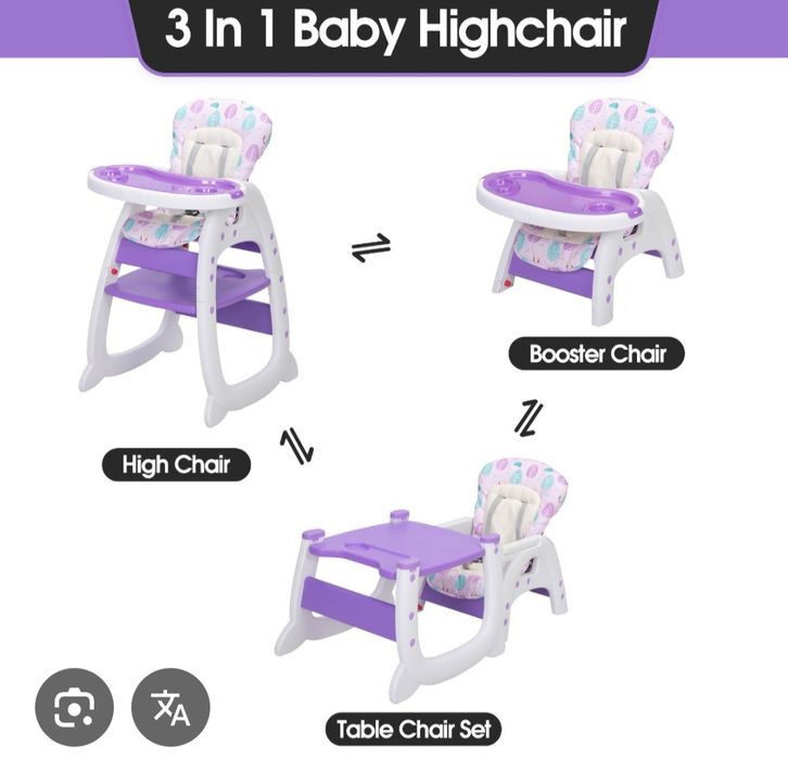 Детский стульчик для кормления трансформер