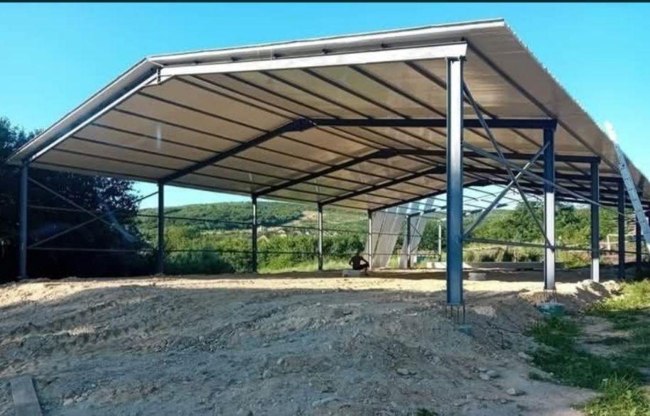 Vand.hala metalică 11×23×4
Hala metalică conpleta 
Din profile i pe 1