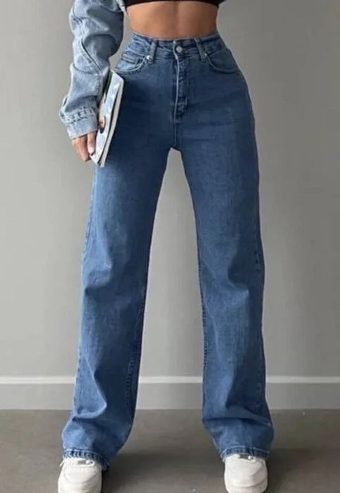 Тъмно сини дънки (нови, с етикет)