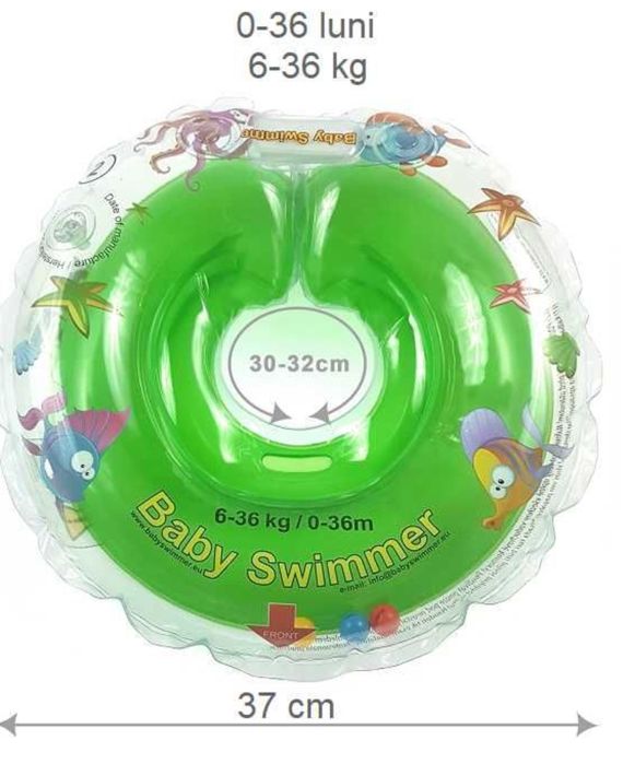 Colac de gat pentru bebelusi Baby Swimmer 6-36kg, 0-36 luni
