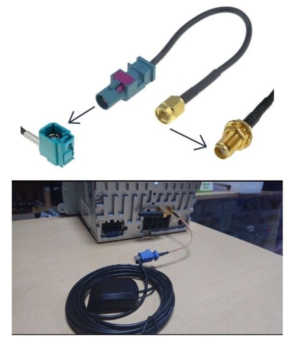 Adaptor Fakra SMA Antena GPS Navigatie China Navigatii Chinezesti