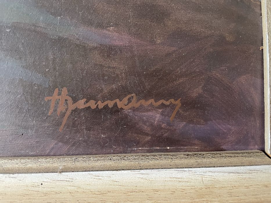 Vand tablou pictat pe lemn