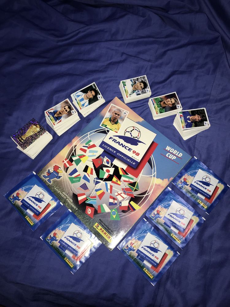 Panini Franta 1998 set complet nelipit+album France 1998