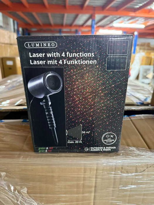 Градински лазер с въртящисе светлини за осветяване на къща