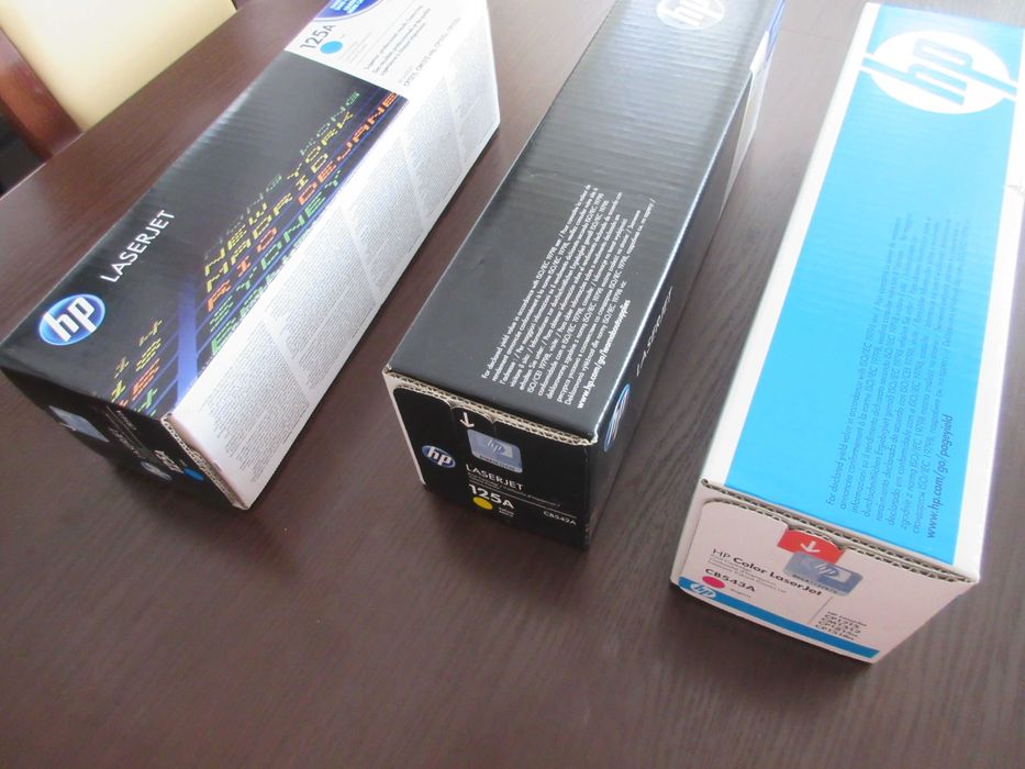Cartușe imprimantă HP 125A original CB541A, CB542A, CB543A