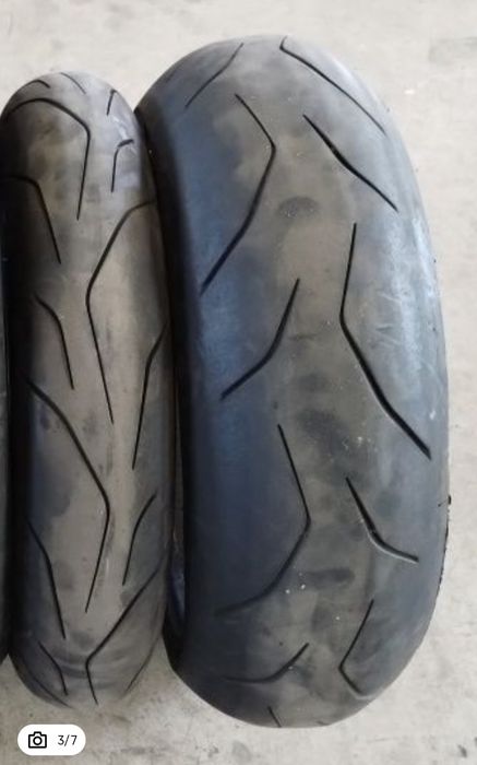 Set anvelope cauciucuri Dunlop TT  120 70zr17 si  190 55 zr17